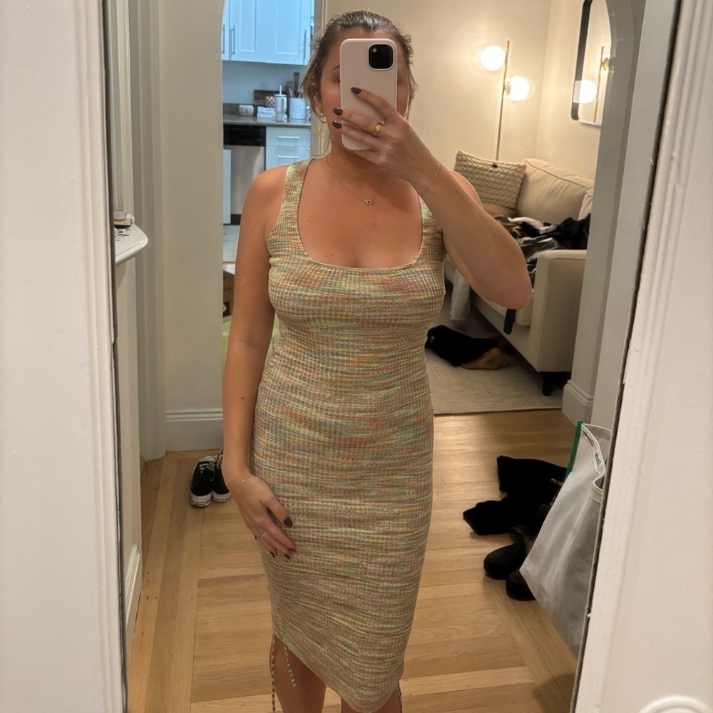 Multicolor Knit Women's Dress